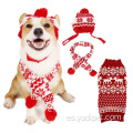 Mascota Navidad Invierno Cálido Lindo Accesorios Cuello Oreja